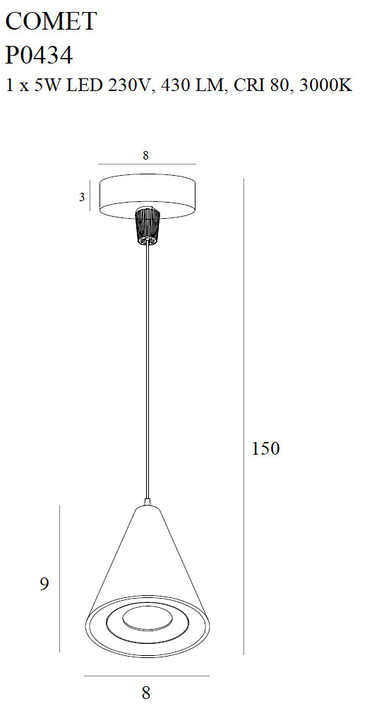 Pendul Comet Bell Maxlight P0434