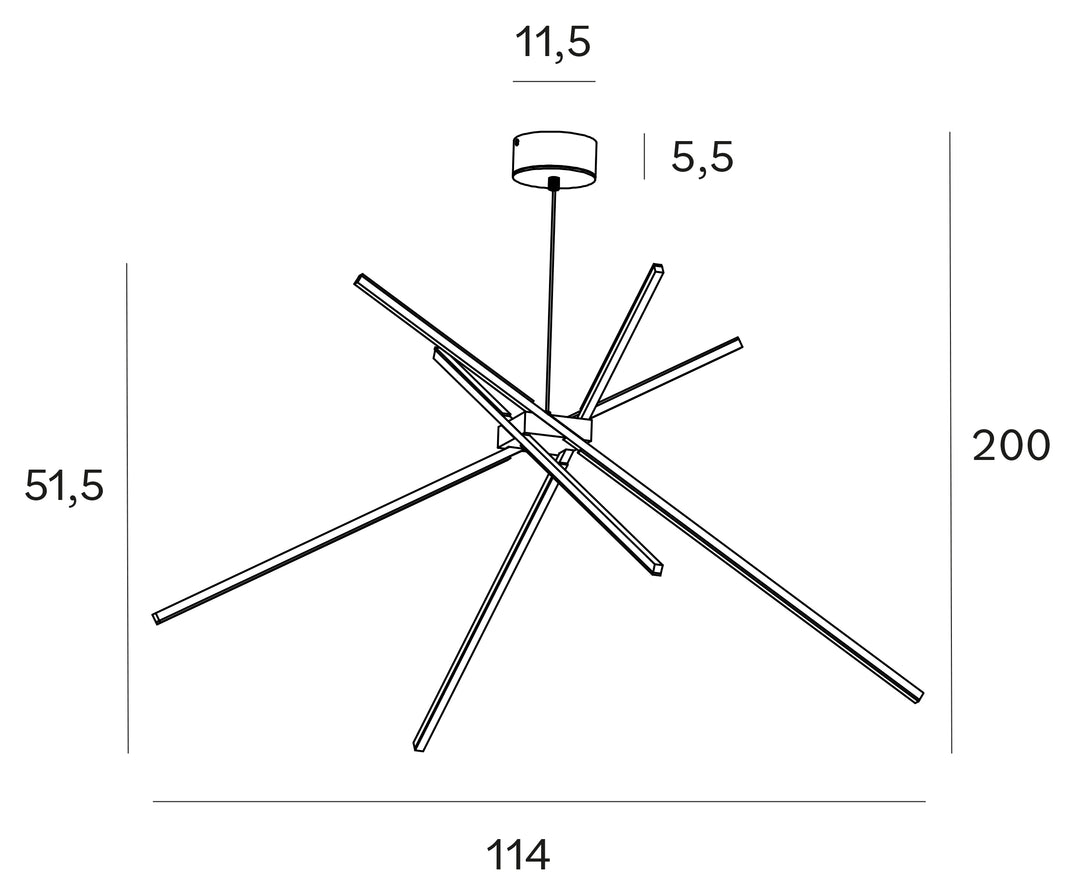 Lustra Spider aurie Maxlight P0457