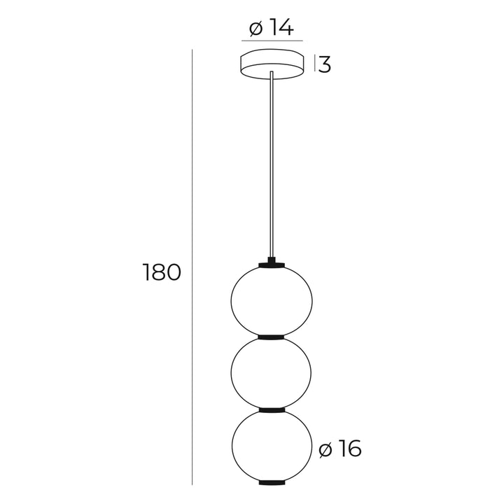 Pendul Tama 23W Maxlight P0470