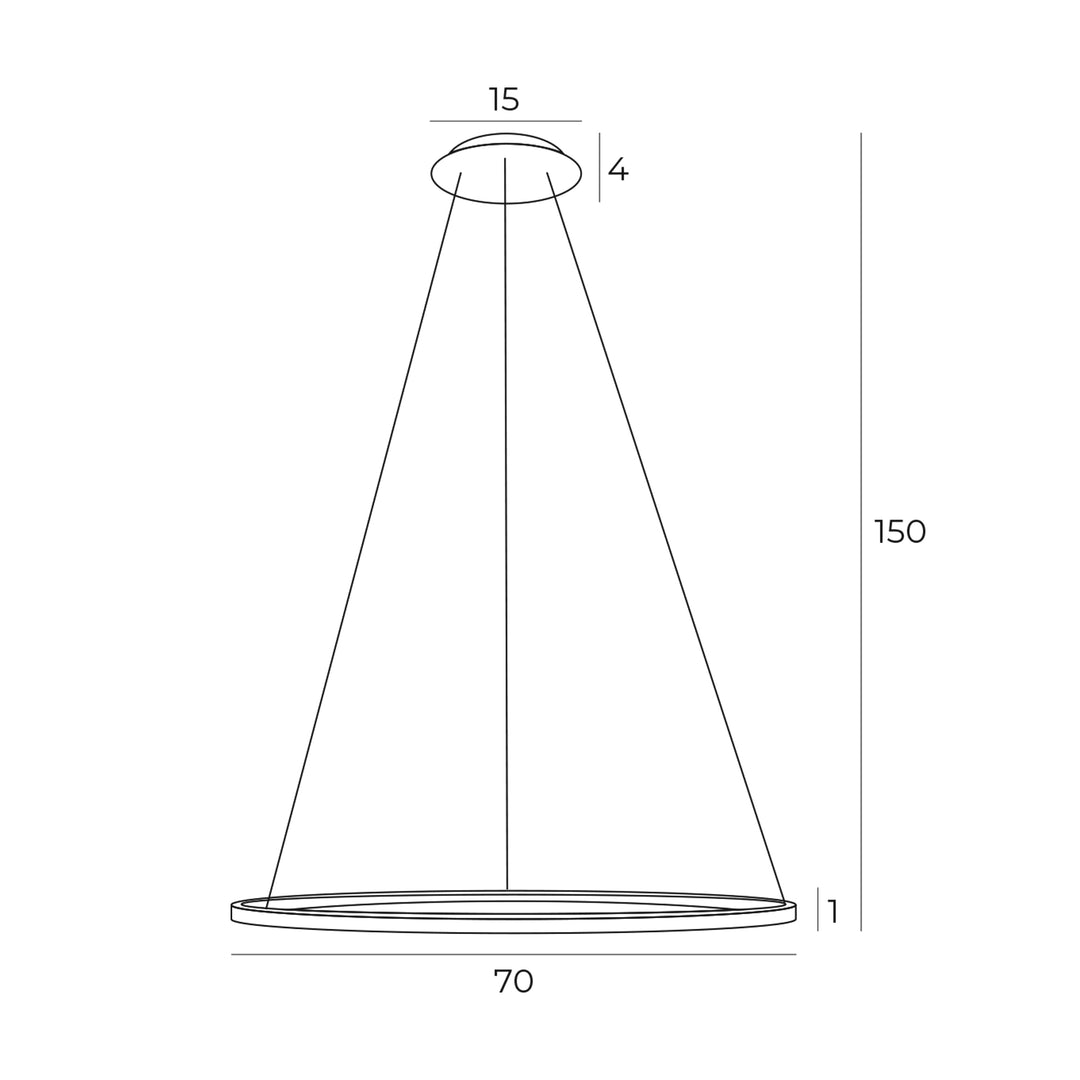 Lustra Queen diametru 70 Cm auriu periat Maxlight P0494