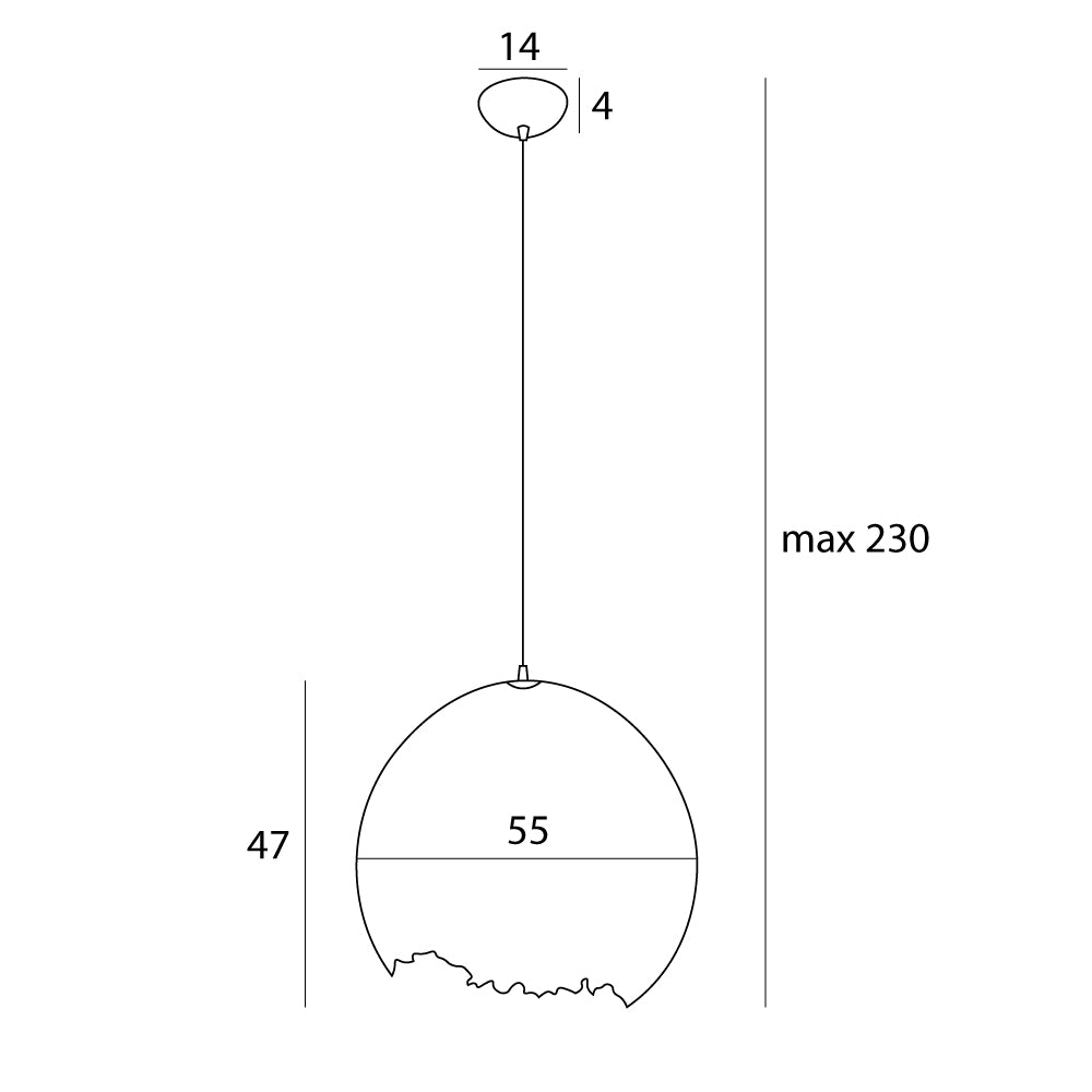 Lustra cu abajur din hartie Nest P0539 by Maxlight