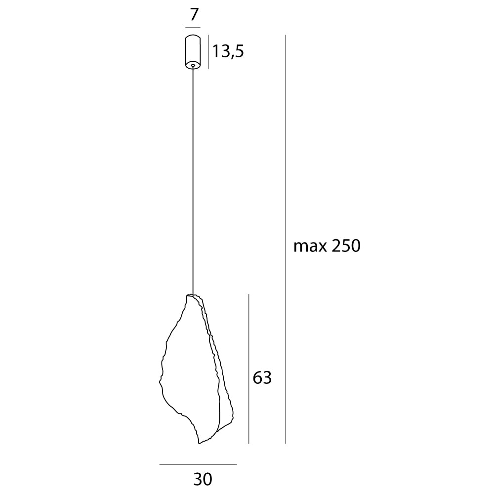 Lustra cu abajur din hartie Concha Bora by Maxlight