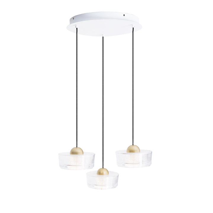 Lustra alba cu baza rotunda Lipari III Maxlight P0543