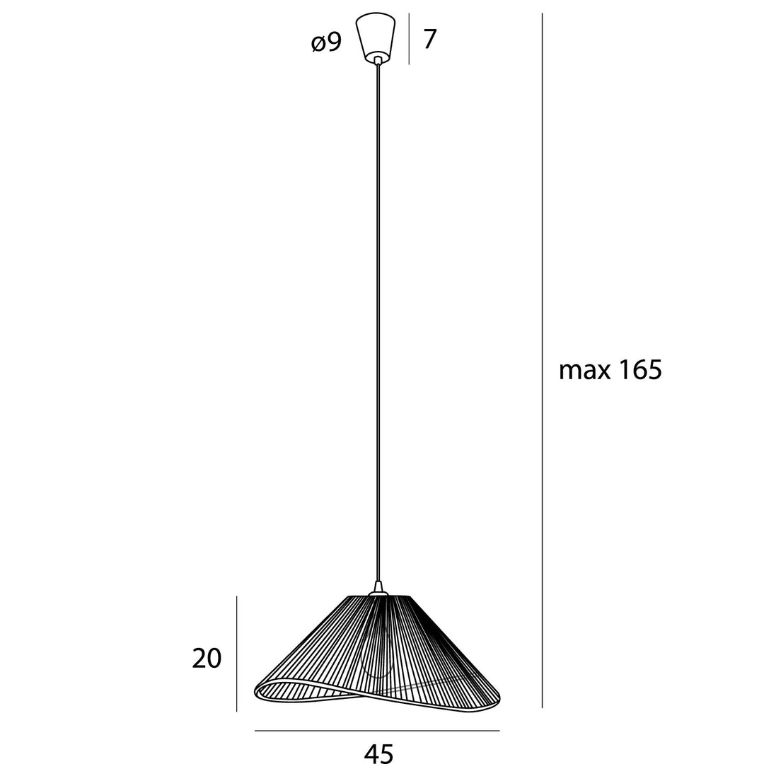 Pendul AMALFI I NATURAL Maxlight P0577