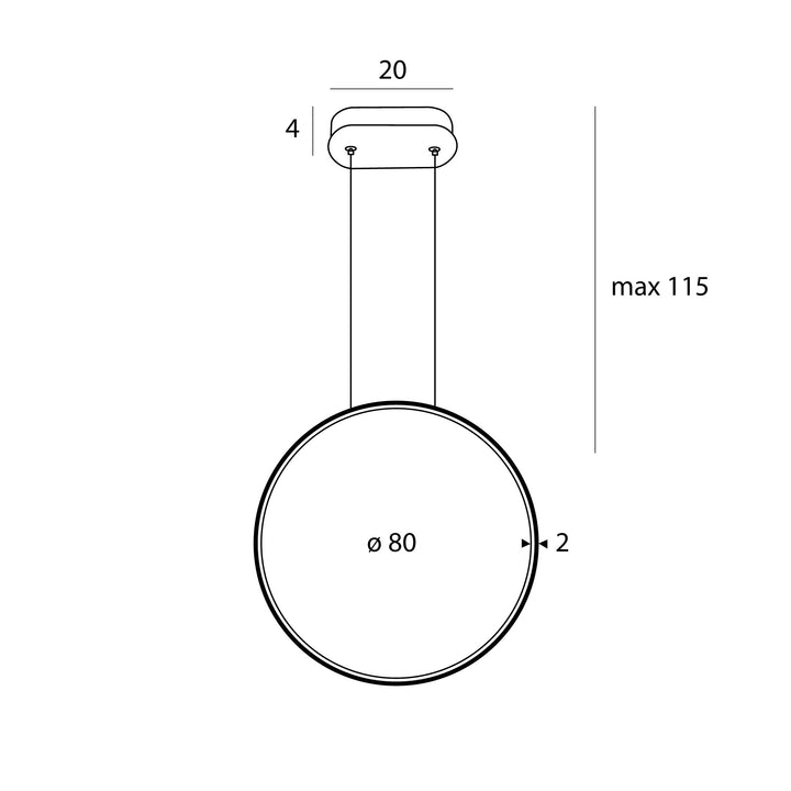 Lustra suspendata VISUAL 28W Negru MAXLIGHT P0654