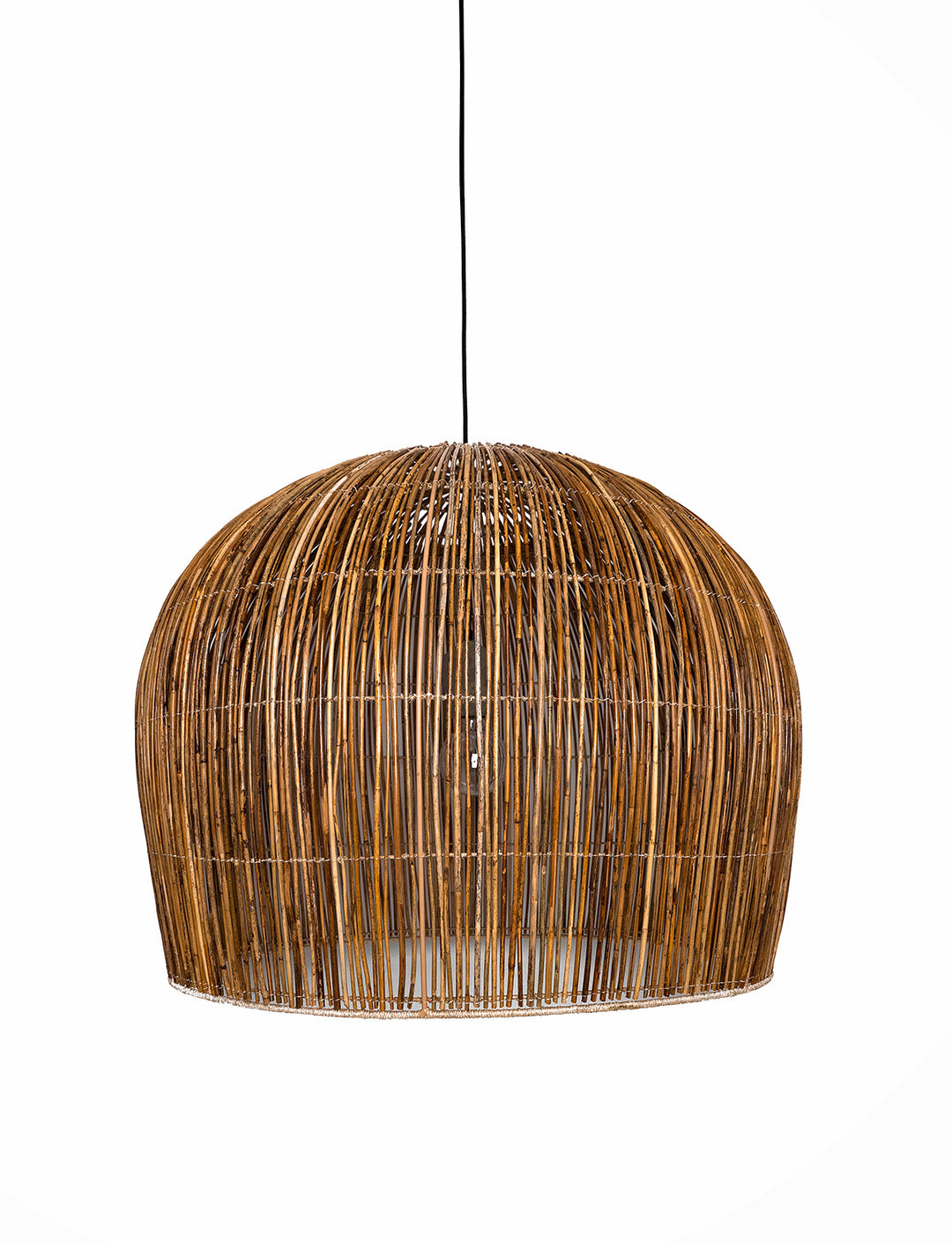 Lustra cu abajur din ratan Rattan Bell by Ay illuminate