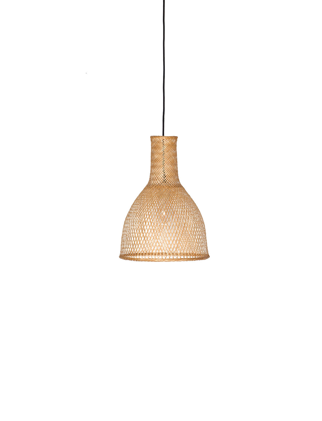 Lustra cu abajur din bambus impletit Bamboo by Ay illuminate