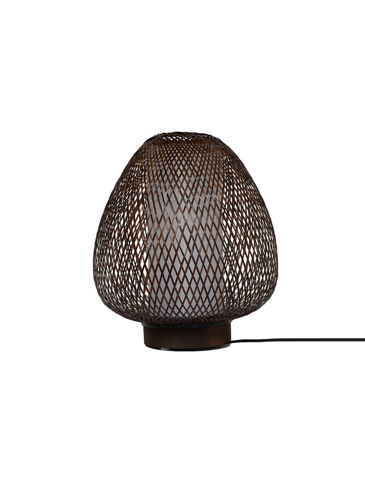 Lampa de masa din bambus impletit Twiggy Egg by Ay illuminate