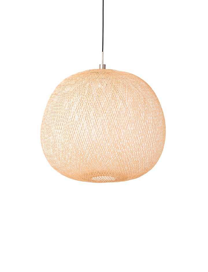 Lustra cu abajur din bambus impletit Plum by Ay illuminate