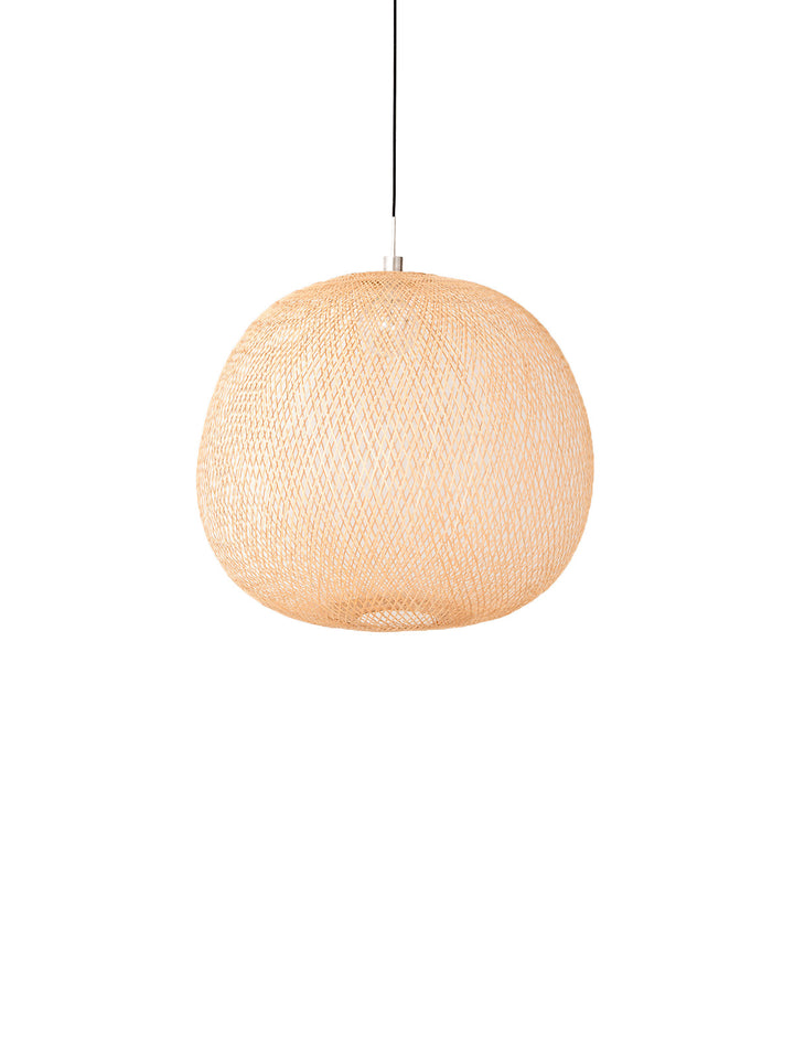 Lustra cu abajur din bambus impletit Plum by Ay illuminate
