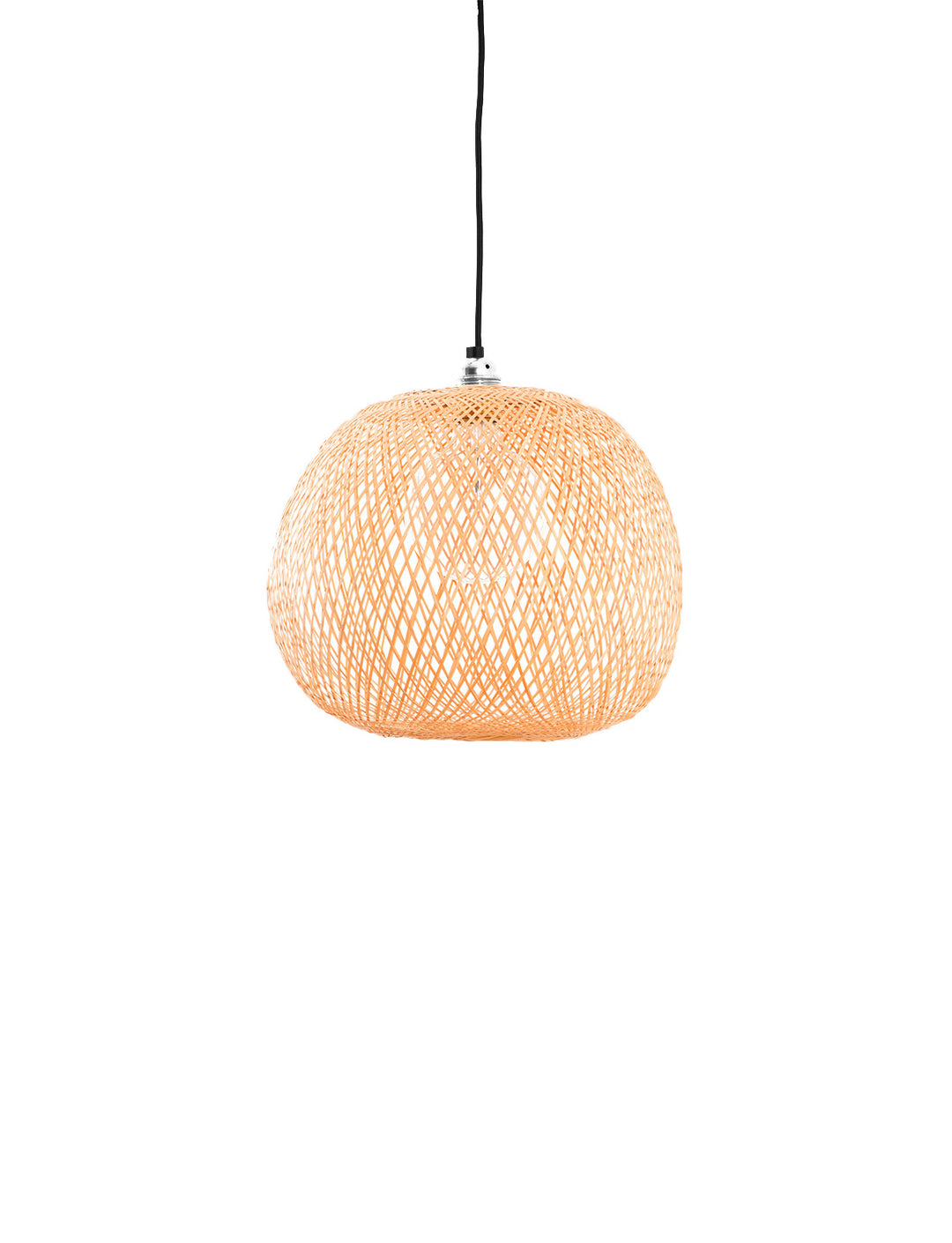 Lustra cu abajur din bambus impletit Plum by Ay illuminate