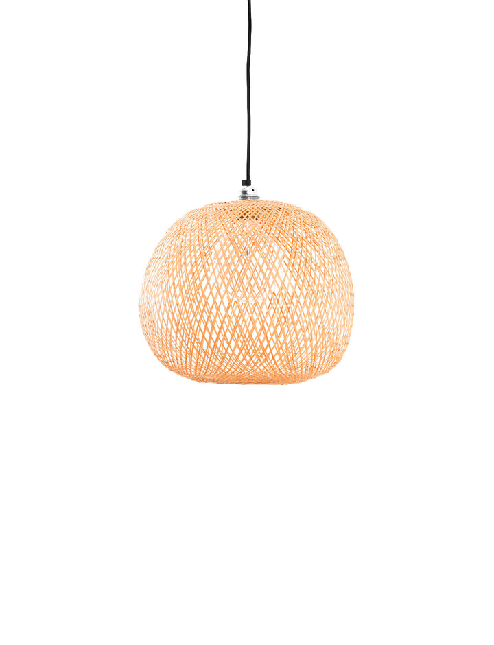 Lustra cu abajur din bambus impletit Plum by Ay illuminate
