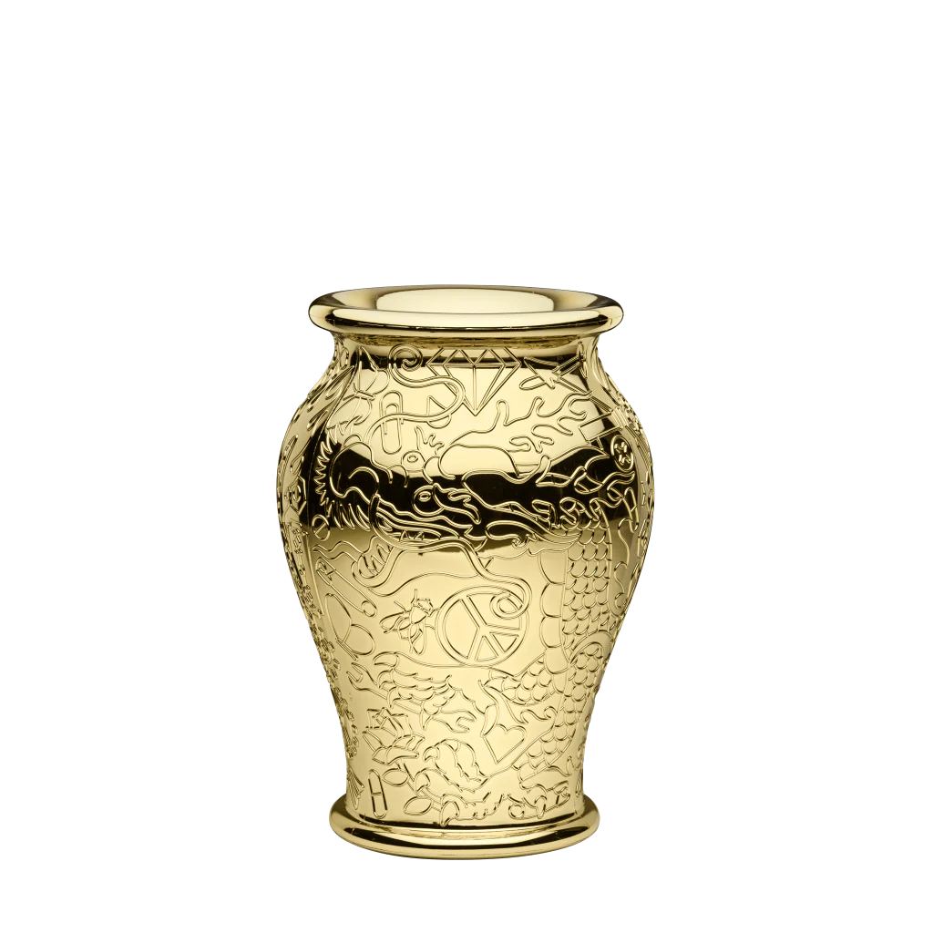 Ming cu finisaj metalic : vaza sau cooler pentru sampanie by Qeeboo