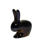 Scaun in forma de iepure cu finisaj metalic Rabbit by Qeeboo