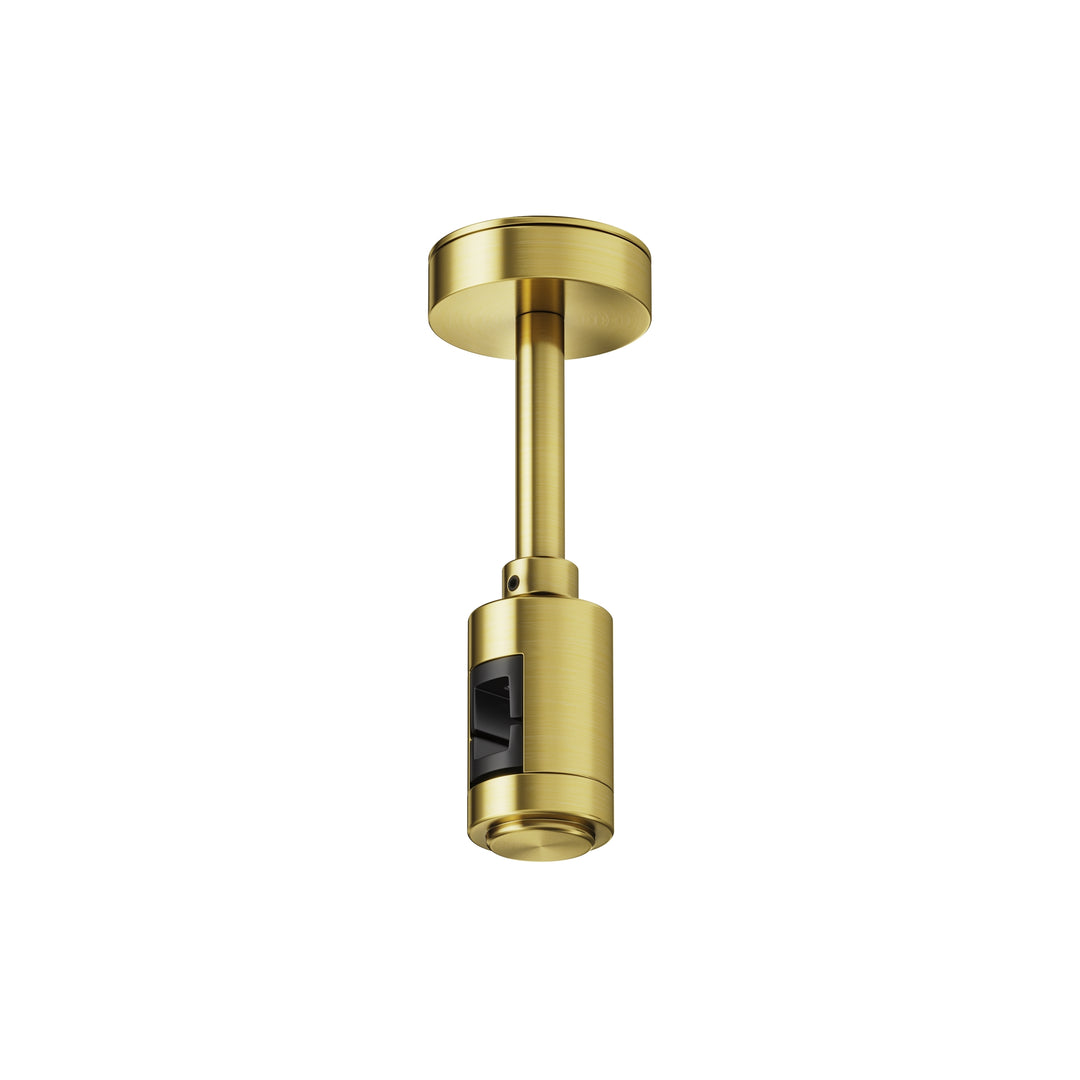 Suport scurt de tavan cu priză de alimentare 78 mm Flarity TRA156C-B1-BS