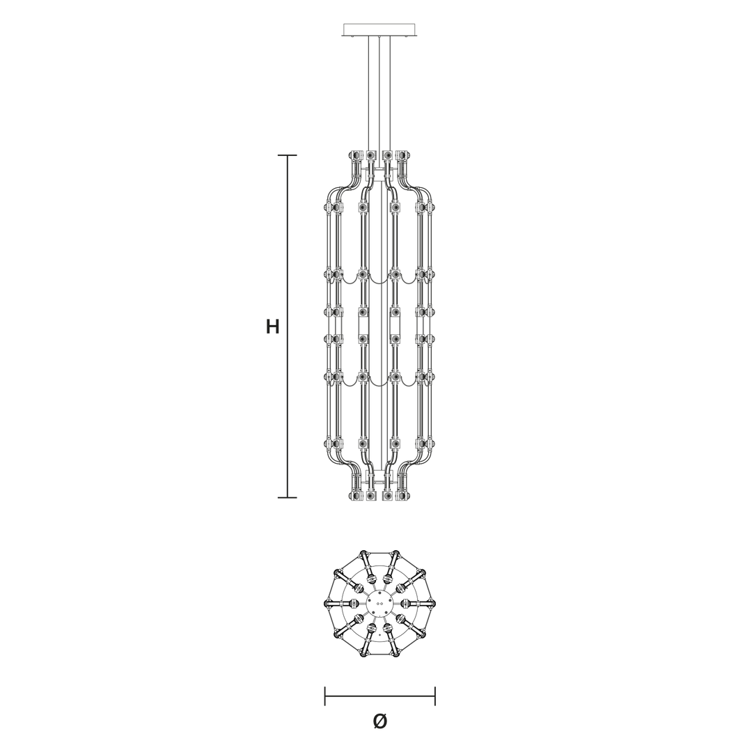 Candelabru customizabil RAQAM M6 BASIC BATCH A MODULO 6X20