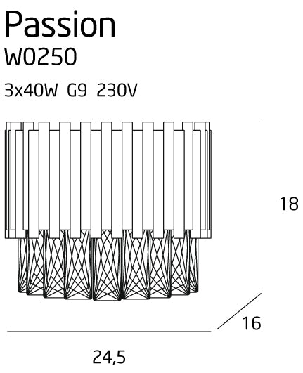 Aplica de perete Passion Maxlight W0250