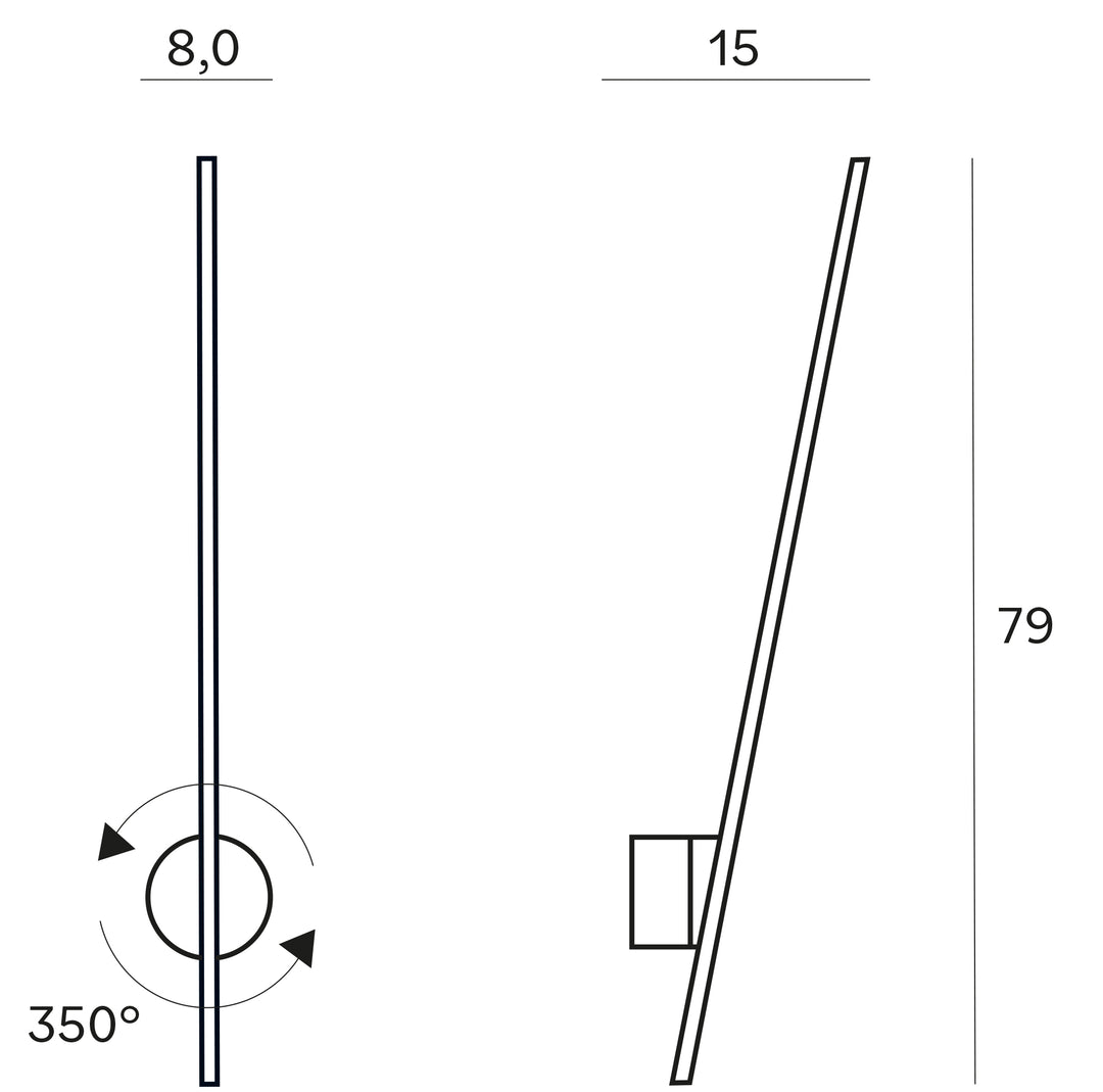 Aplica de perete Spider Ip44 Maxlight W0297