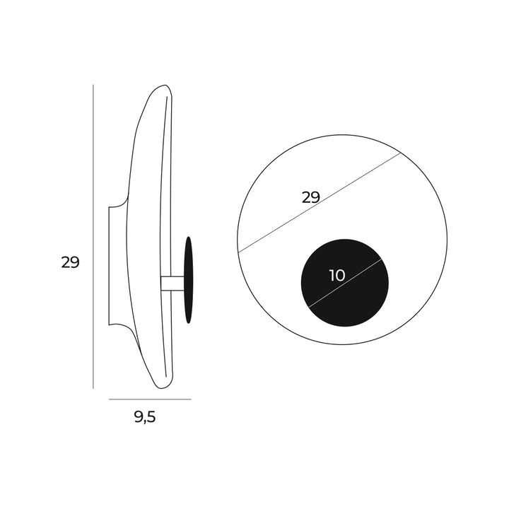 Aplica de perete Oyaka Maxlight W0325