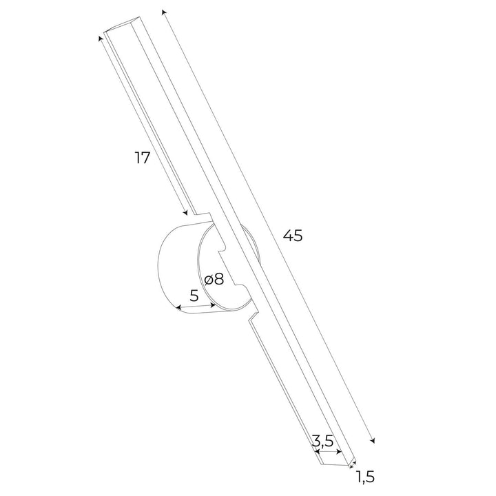 Aplica de perete cu design modern Merano II by Maxlight