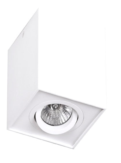 Spot aplicat Basic Square alb Maxlight C0070