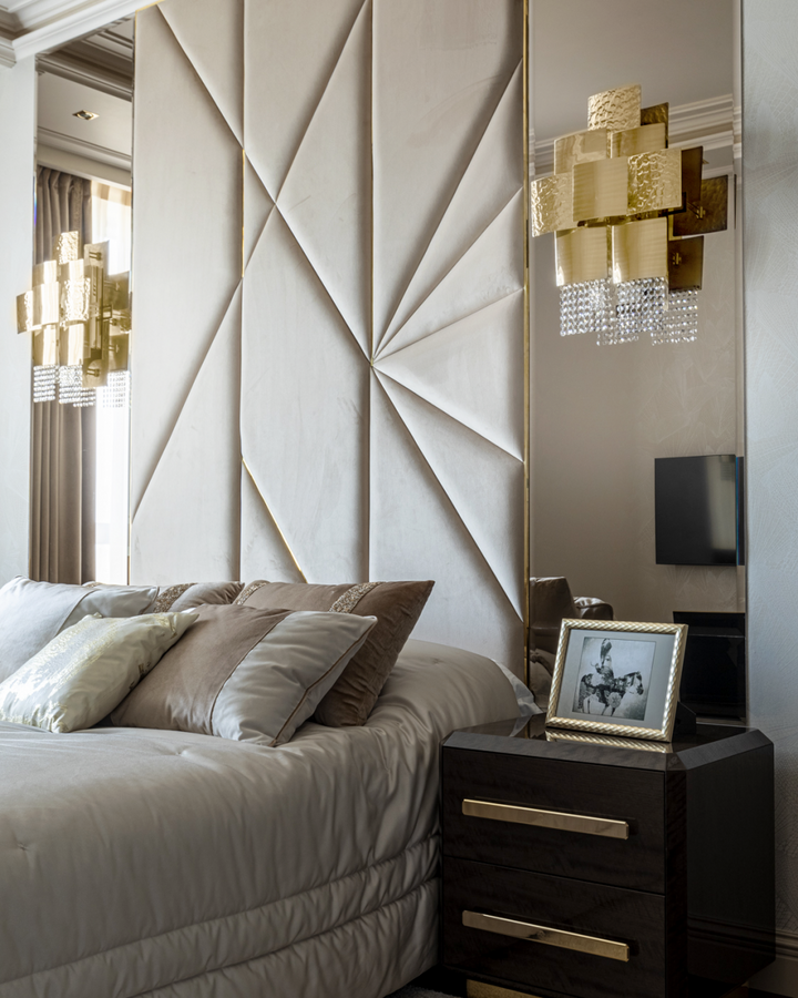 Aplica de perete placata cu aur Mondrian Castro Lighting