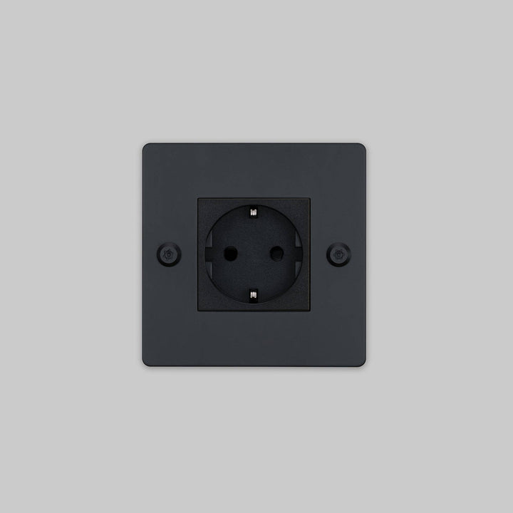 Priza finisaj negru 1G/ Torx Buster + Punch