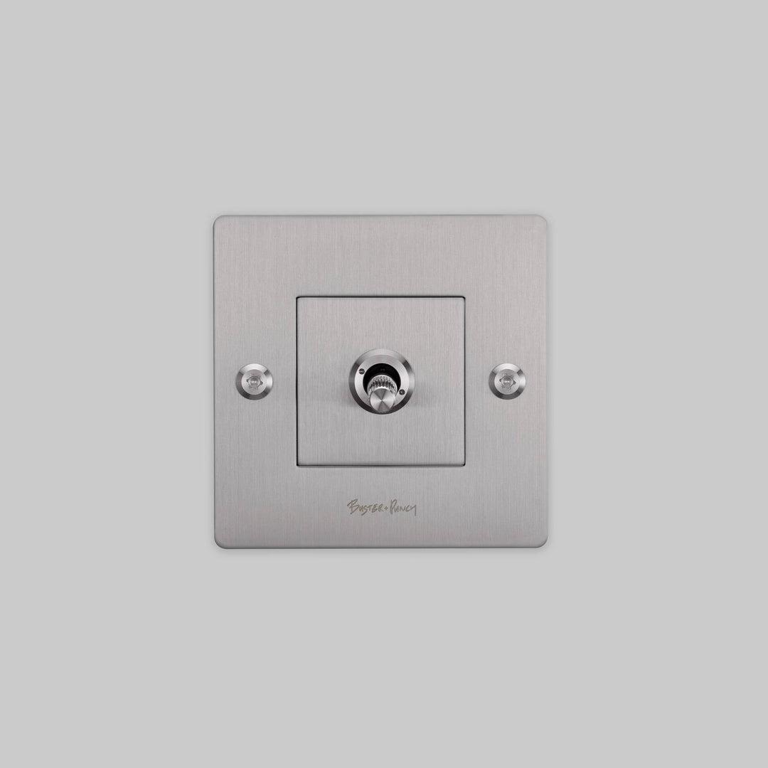 Intrerupator 1G Toggle Linear/ otel Buster + Punch