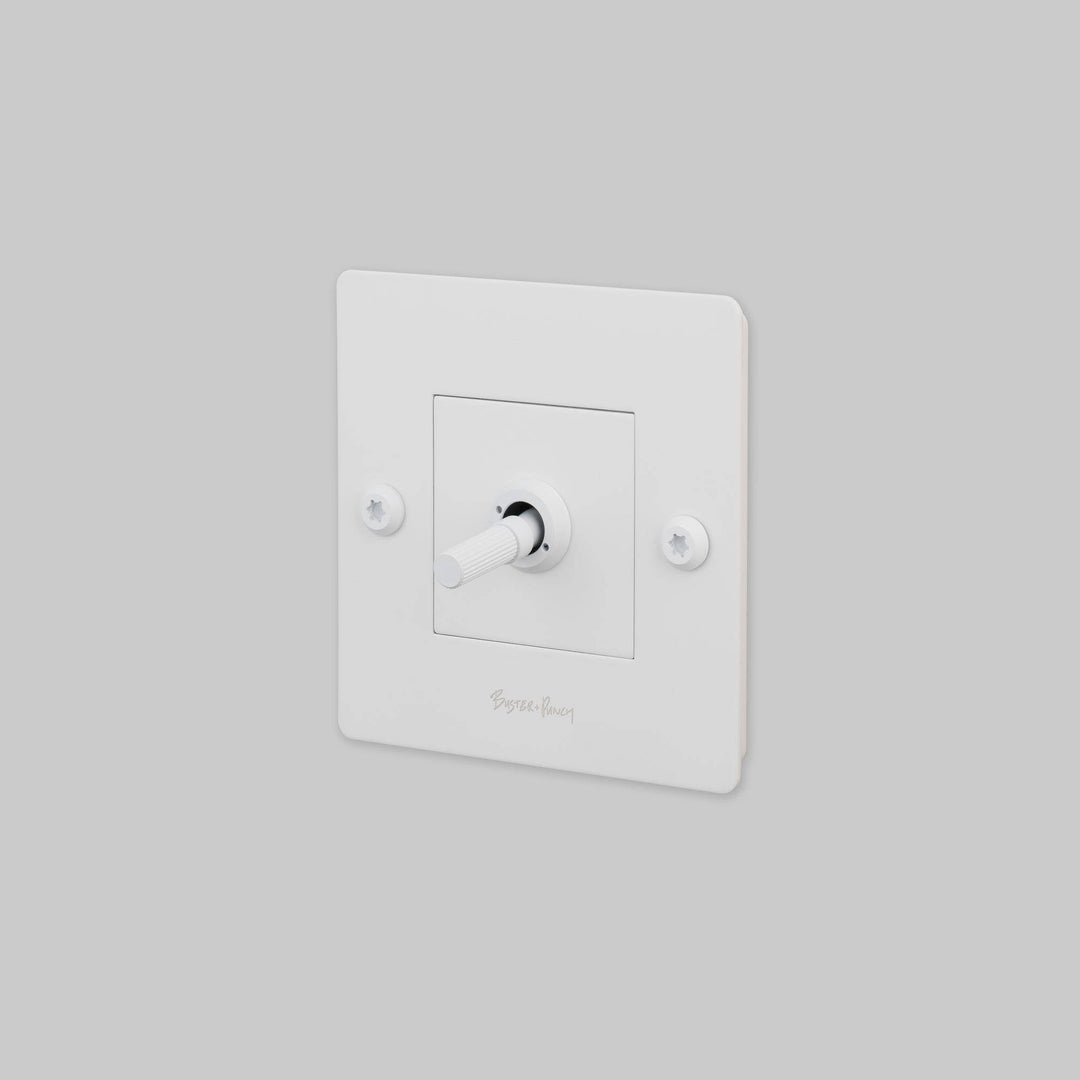 Intrerupator 1G Toggle Linear/ alb Buster + Punch