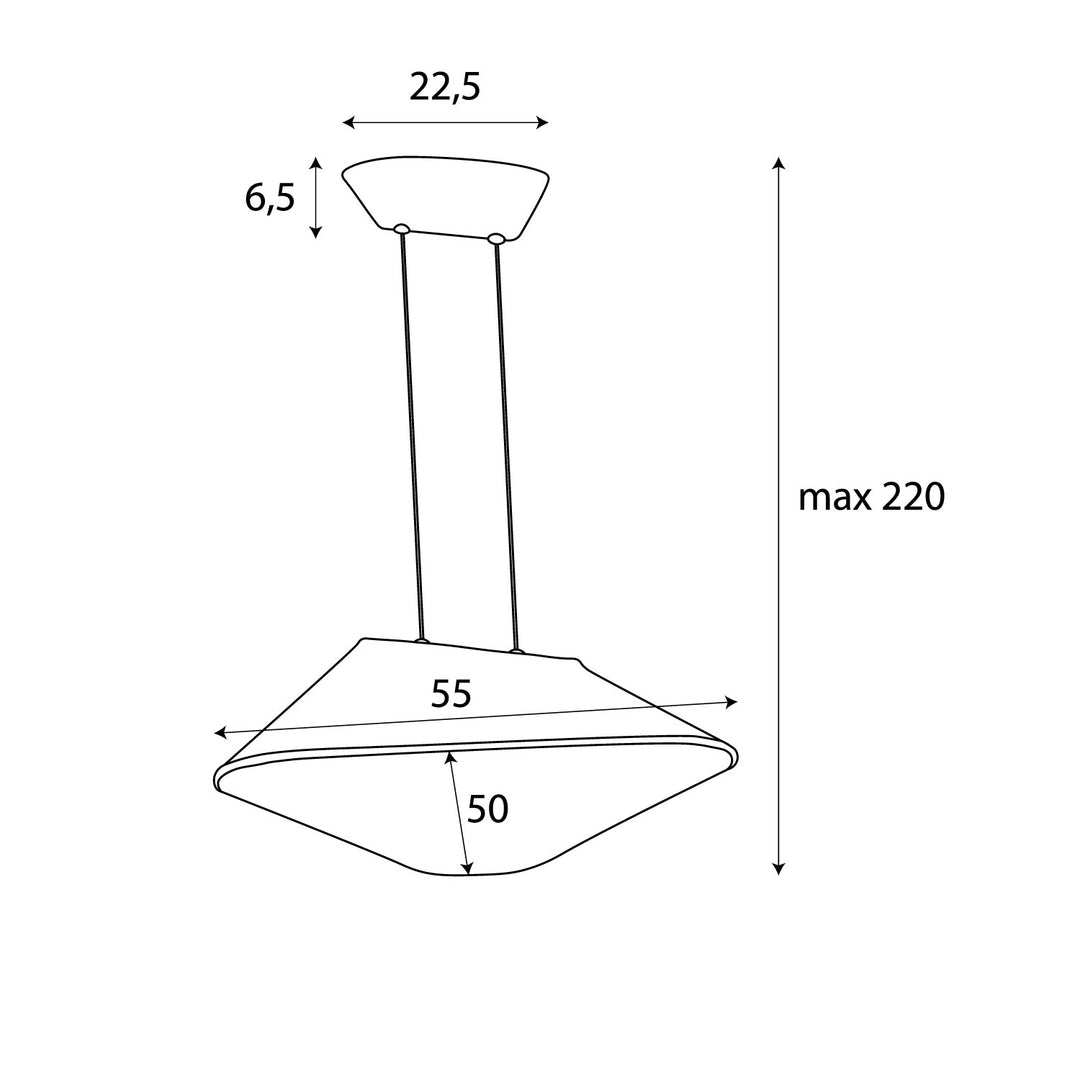 Pendul Carbon negru cu gri Maxlight P0567