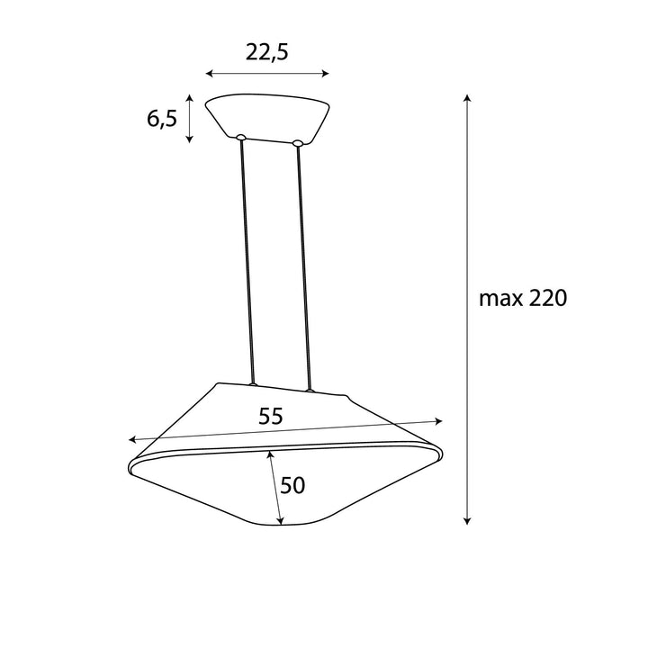 Pendul Carbon negru cu gri Maxlight P0567