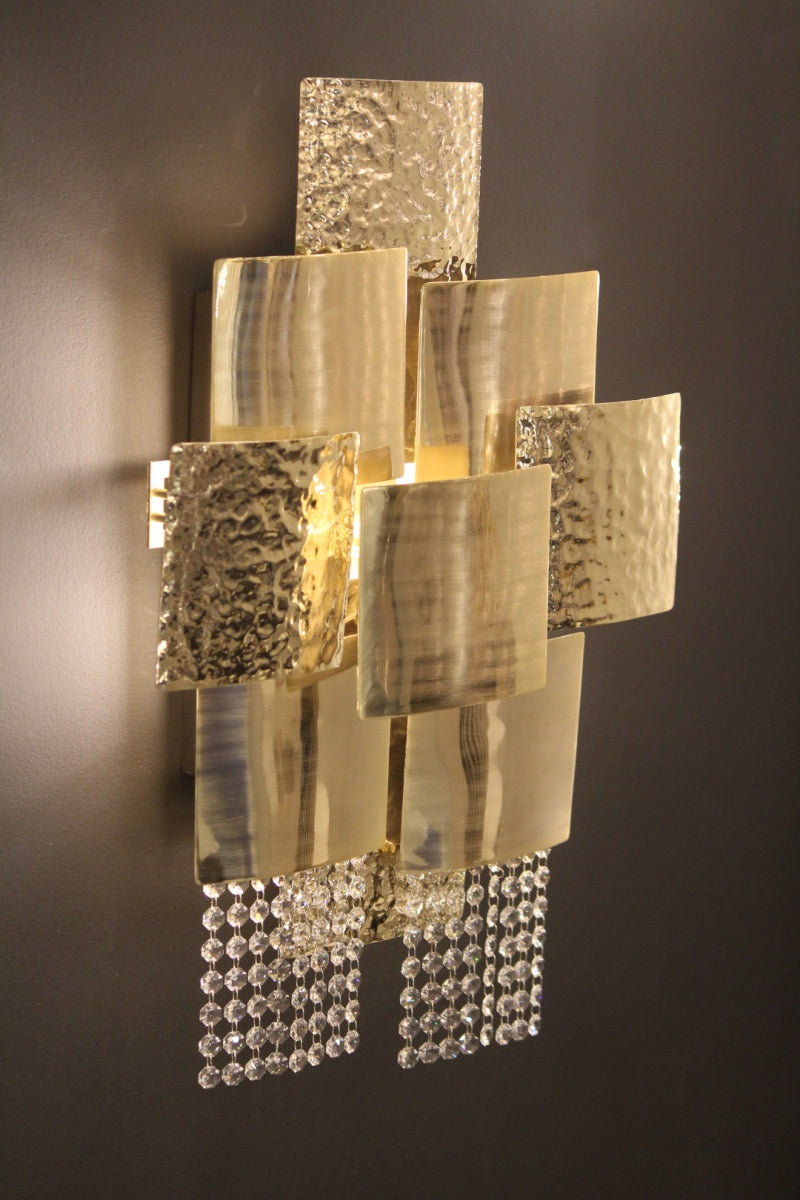 Aplica de perete placata cu aur Mondrian Castro Lighting