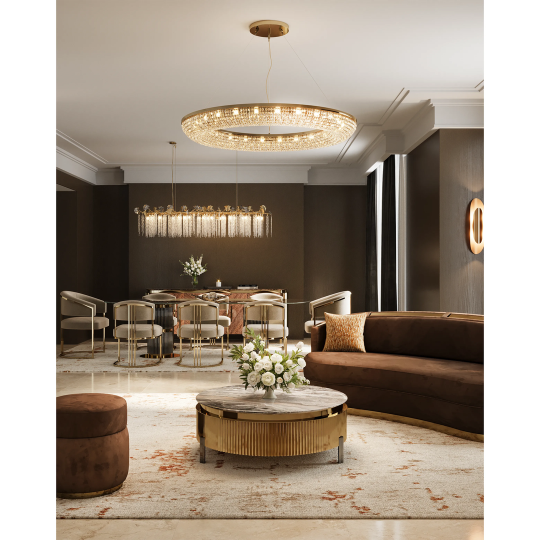 Candelabru elegant placat cu aur Teardrop Castro Lighting