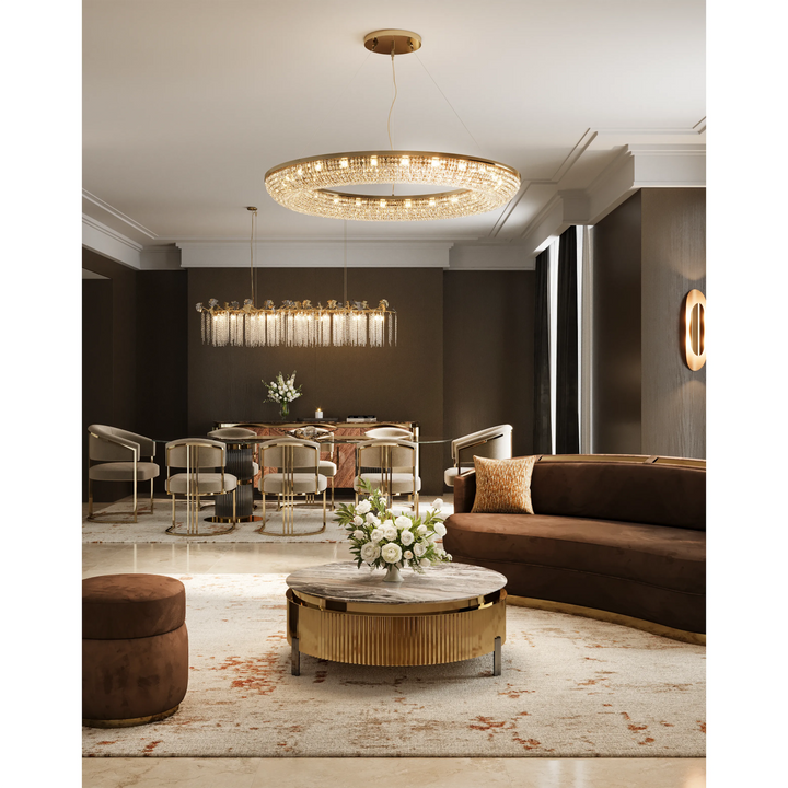 Candelabru elegant placat cu aur Teardrop Castro Lighting