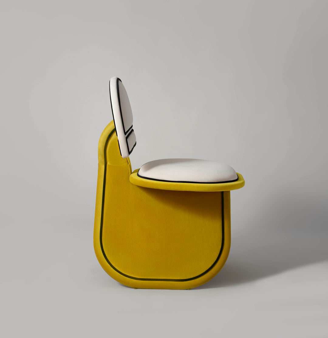 Scaun cu tapiterie din catifea personalizabil Meco by Dovain