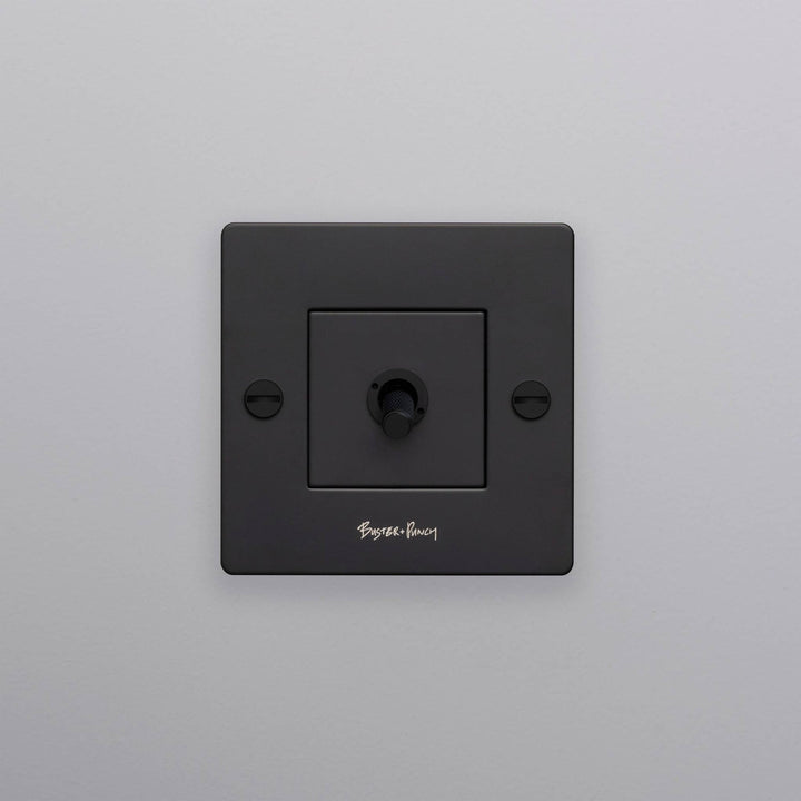 Intrerupator 1G Toggle Cross/ negru Buster + Punch