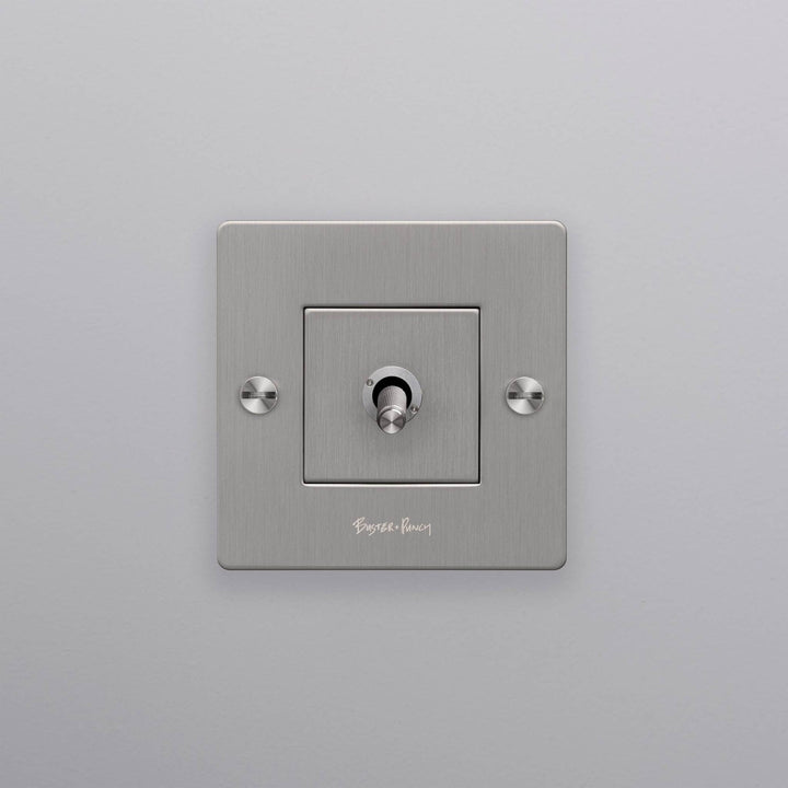 Intrerupator 1G Toggle Cross/ inox Buster + Punch