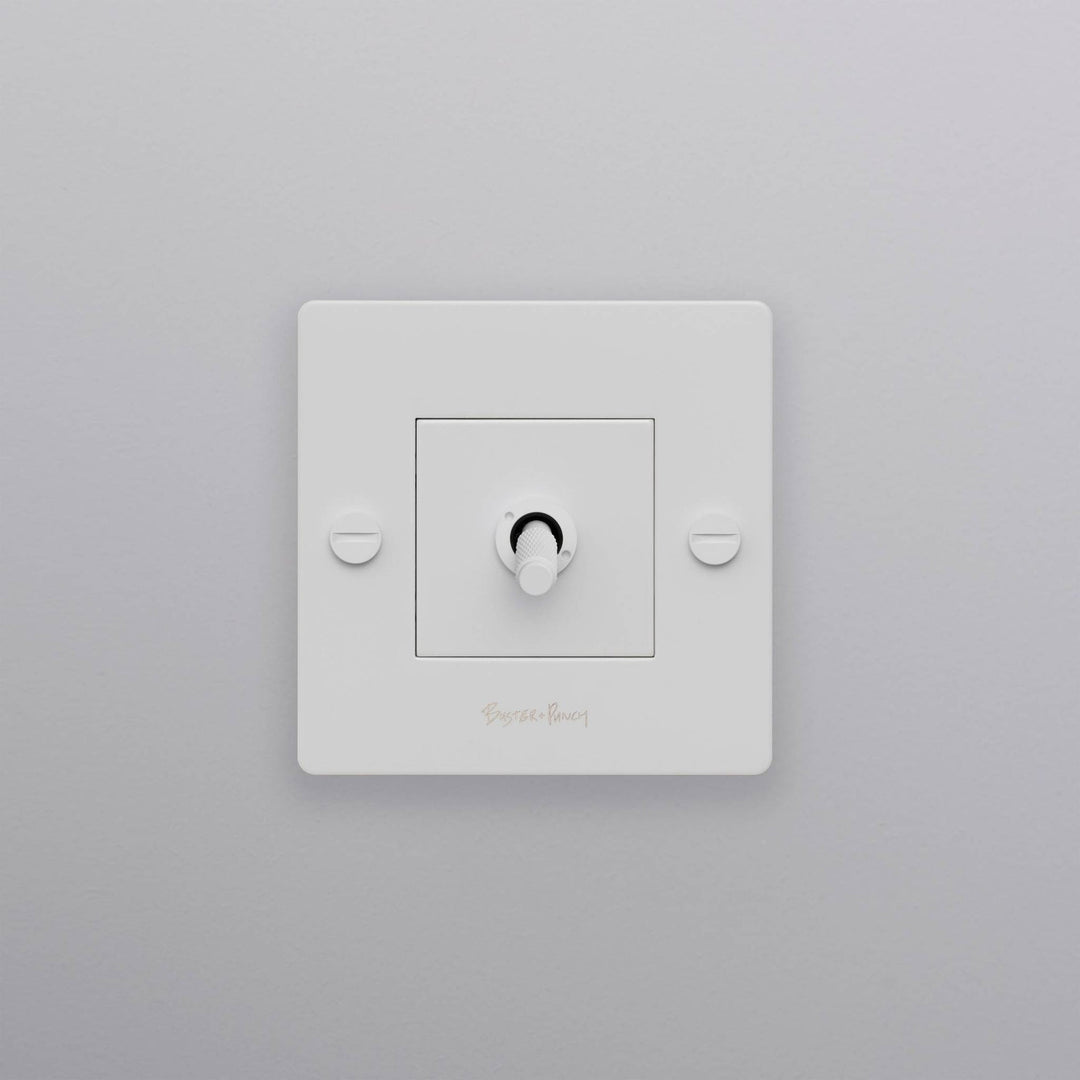 Intrerupator 1G Toggle Cross/ alb Buster + Punch