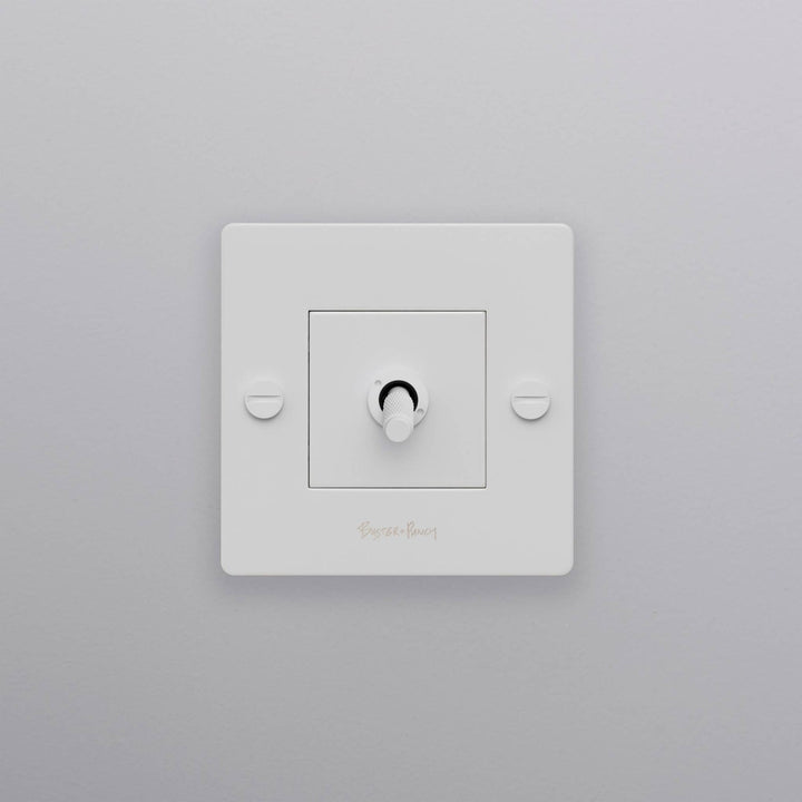 Intrerupator 1G Toggle Cross/ alb Buster + Punch