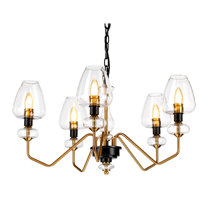 Candelabru Armand 5 lt alama antichizata & negru carbune