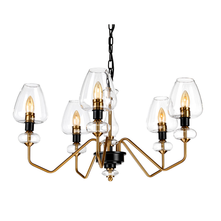 Candelabru Armand 5 lt alama antichizata & negru carbune