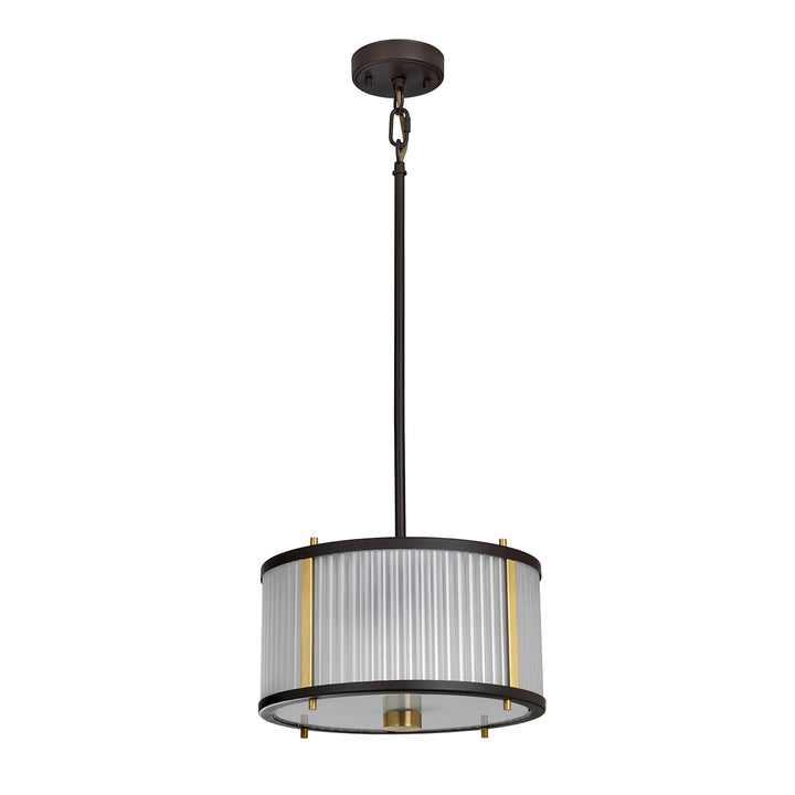 Pendul Corona 2 lt Museum bronz/ alama antichizata