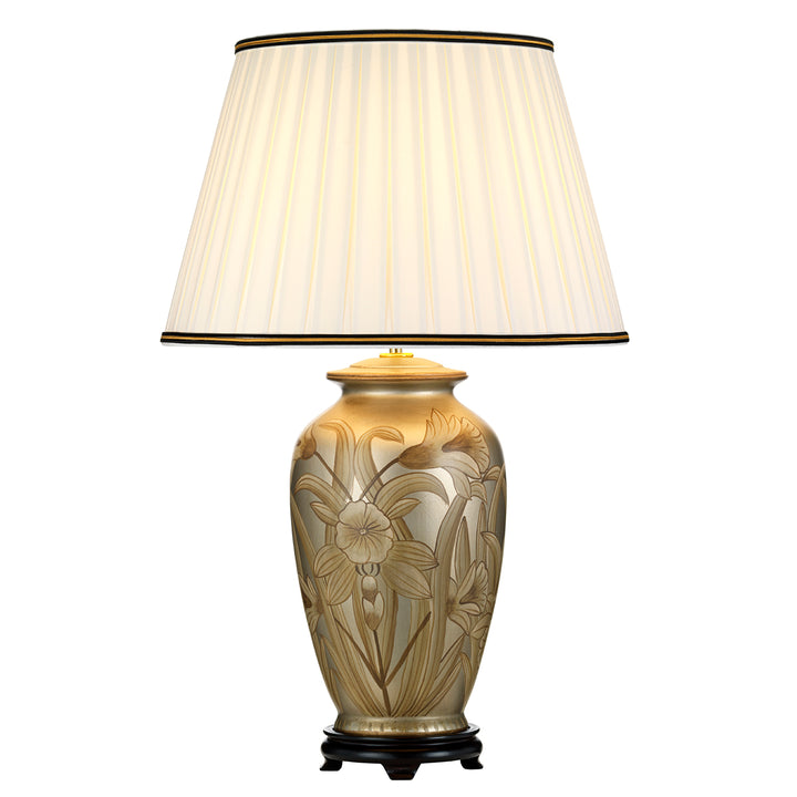 Lampa de masa Dian 1 lt argintiu and auriu