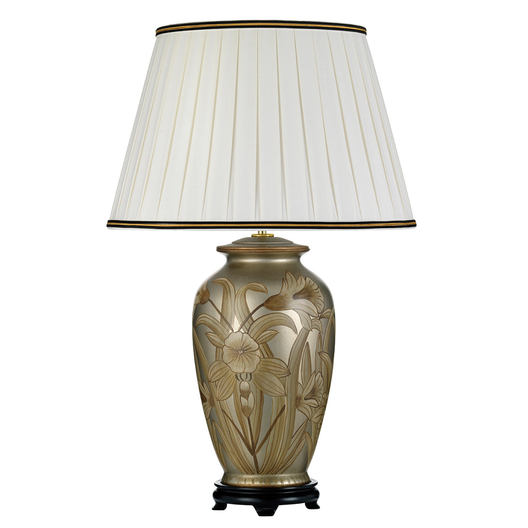 Lampa de masa Dian 1 lt argintiu and auriu