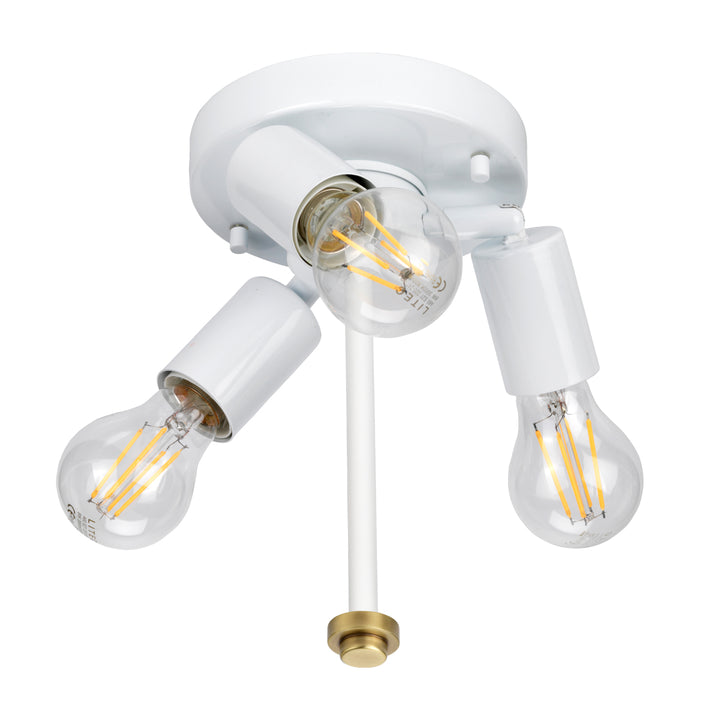 Plafoniera Fletcher Flush 14" Flush alama antichizata cu finisaj fildes