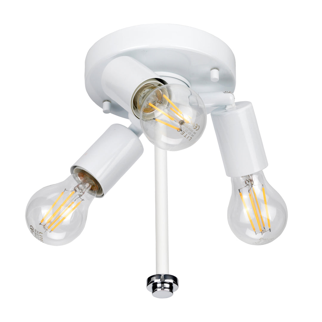 Plafoniera Fletcher Flush 14" Flush crom polisat cu finisaj fildes