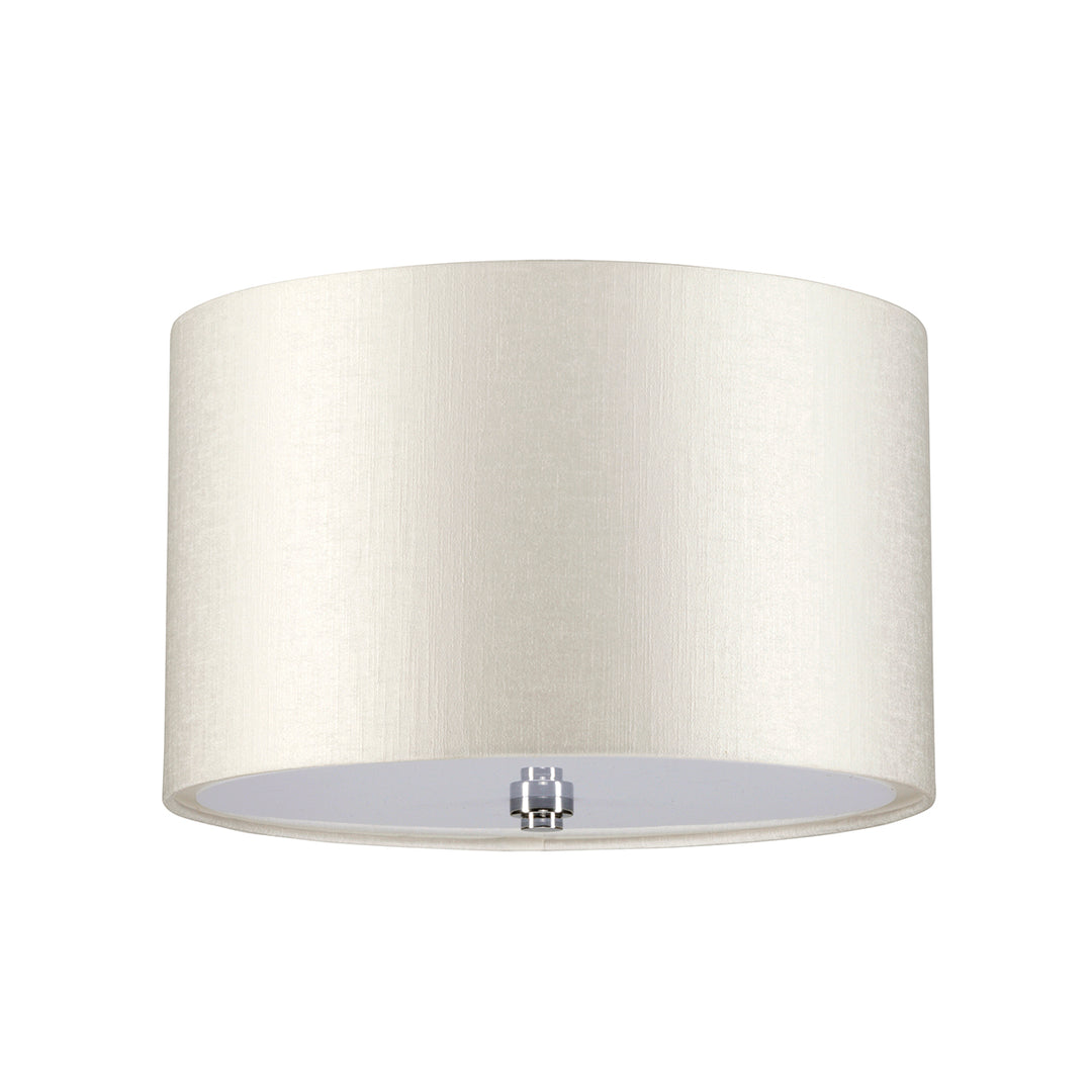 Plafoniera Fletcher Flush 14" Flush crom polisat cu finisaj fildes