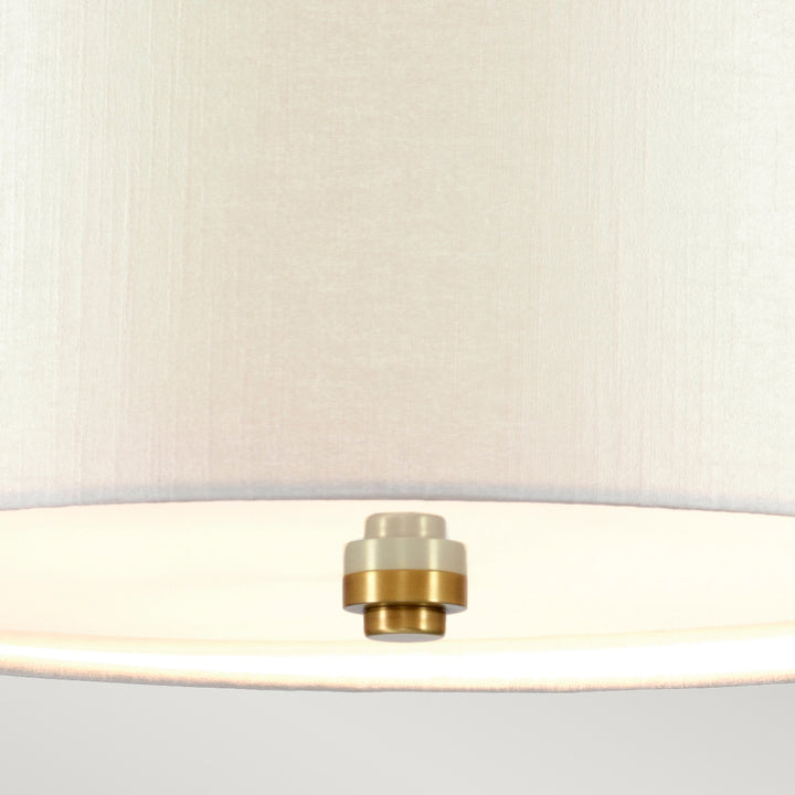 Plafoniera Fletcher Flush 26" Flush alama antichizata cu finisaj fildes