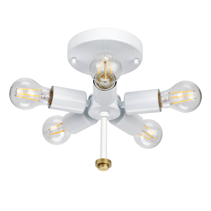 Plafoniera Fletcher Flush 26" Flush alama antichizata cu finisaj fildes