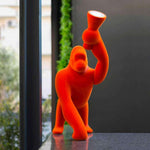 Lampa de masa Kong XS cu finisaj de catifea Qeeboo